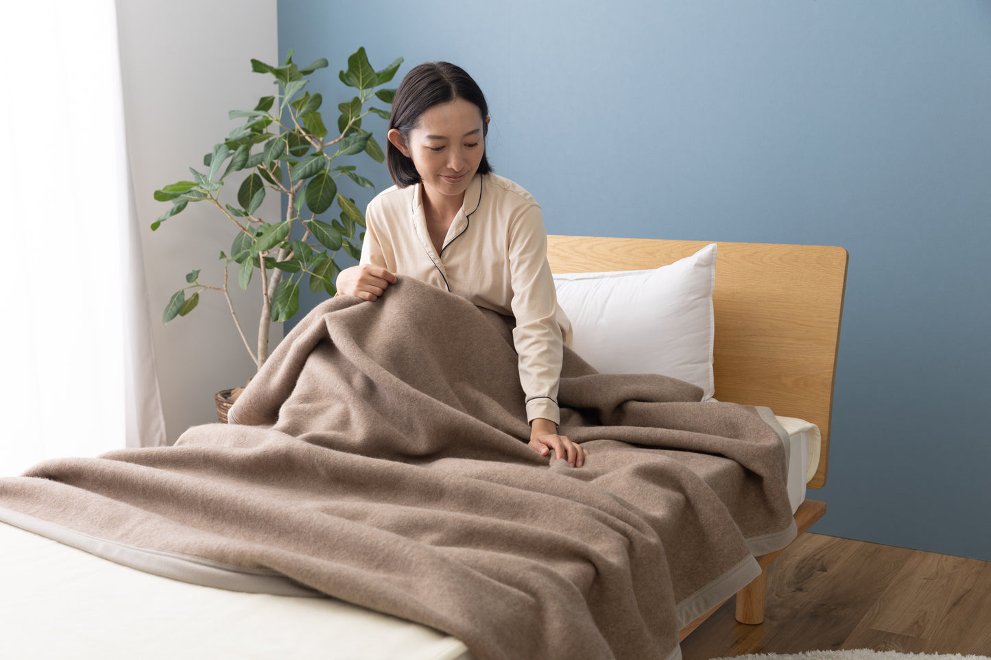 洗えるカシミヤ毛布